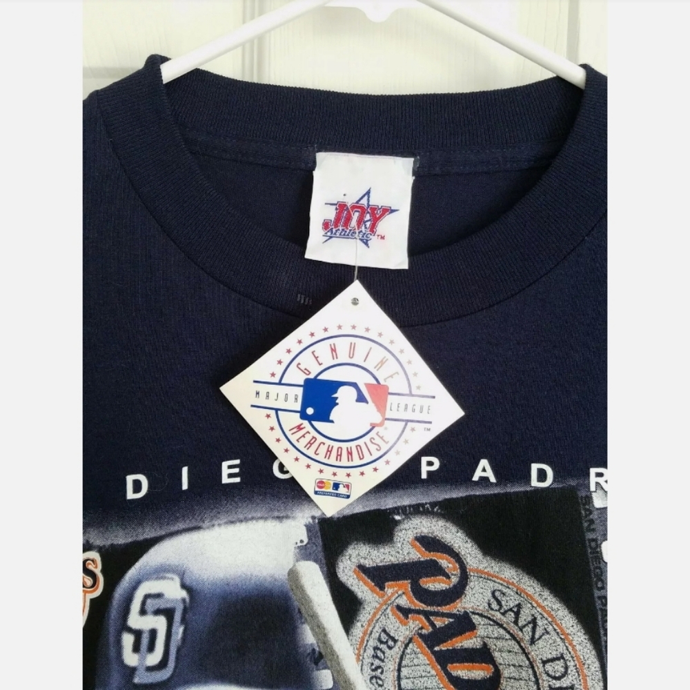 Vintage NWT Tony Gwynn San Diego Padres 3000 Hits XL T-shirt Genuine MLB NOS New - Picture 6 of 7